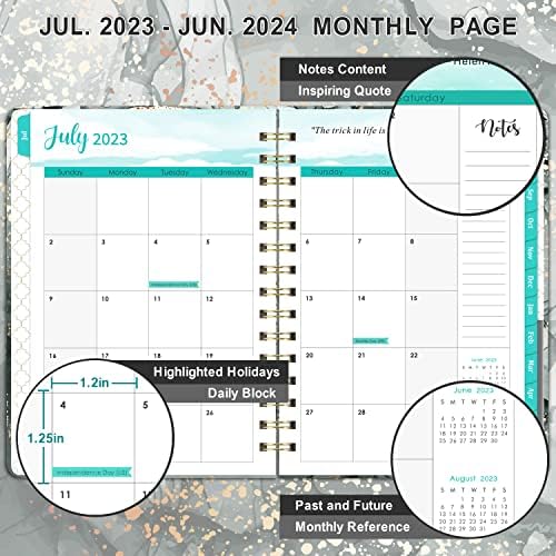 2023-2024 מתכנן-מתכנן 2023-2024, 2023-2024 מתכנן שבועי וחודשי, יולי 2023 עד יולי 2024, 6.3 '× 8.4', 12