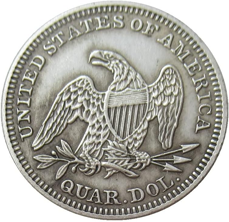 ארהב 25 סנט דגל 1853 מטבע זיכרון מעופף מצופה כסף