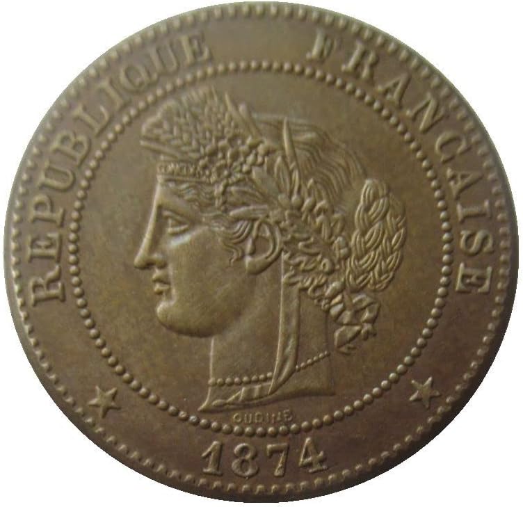 5 סנטימטרים 1874, 1885 מטבע זיכרון עותק זר צרפתי