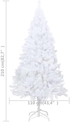 vidaxl עץ חג מולד מלאכותי עם ענפים עבים בסלון בית משרד קישוט חג מולד עיצוב חג המולד קישוט חג לבן