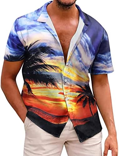 חולצת חוף פאנקי לגברים ALOHA חולצות מסיבות טרופיות