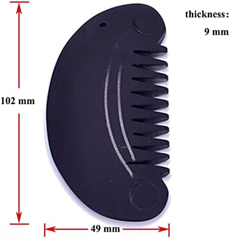 WTAIS שחור אבן ביאן גואשה מסרק מחט אנרגיה עיסוי עיסוי ראש מגרד מגרד שיער מברשת הית
