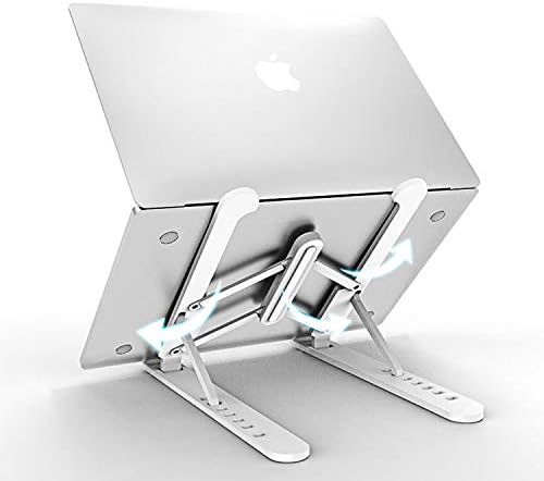 מעמד מחשב נייד, מחשב נייד מחשב נייד מחזיק הרכבה על מחשב שולחני שולחן עבודה מתקפל מחשב נייד נייד מתכווננים