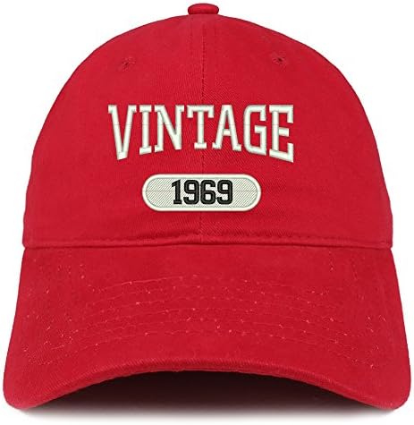 חנות הלבשה אופנתית וינטג '1969 רקומה יום הולדת 54 כובע כותנה מתאים