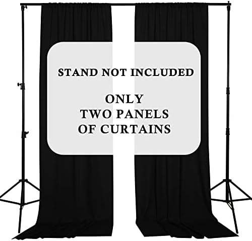 סטנג שחור רקע וילונות למסיבות - 10 רגל וילון וילונות עבור מחיצת חדר חוצצים וילונות עמיד למים קולנוע