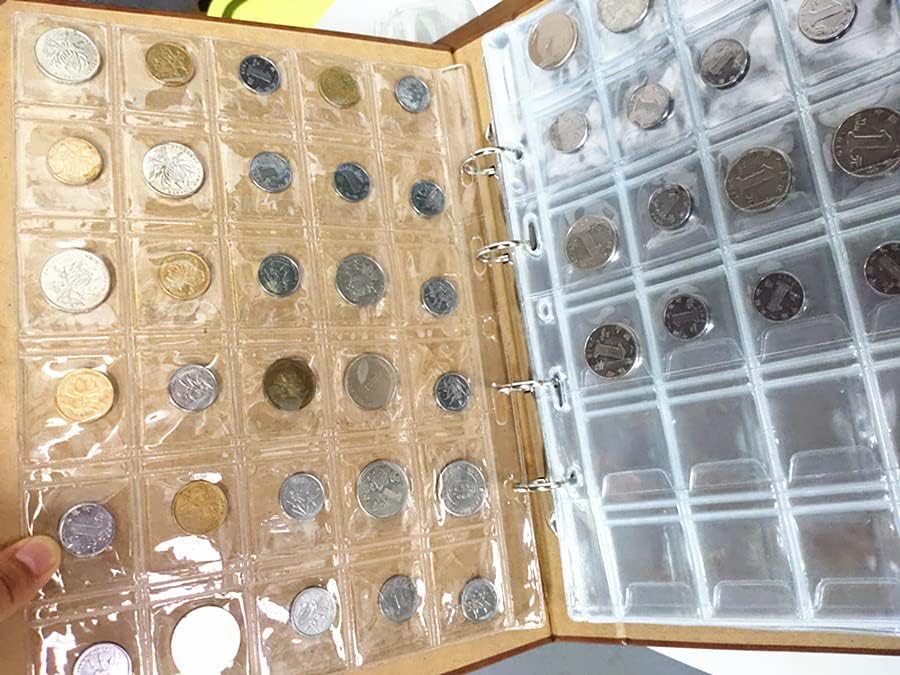 600 כיסי מטבע איסוף מחזיק אלבום עבור אספנים מטבע אוסף ארגונית תיבת אחסון מקרה