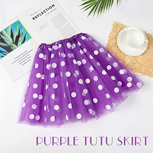 Twinklede Polka Dot Tulle Tulle חצאית חצאית שכבתה חצאיות טוטו טוטו תלבושת ליל כל הקדושים חצאית