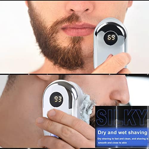 סכין גילוח חשמלי לגברים, מכונת גילוח ניידת בגודל כיס, USB נטענת מיני גלישה ניידת ניידת גילוח חשמלי
