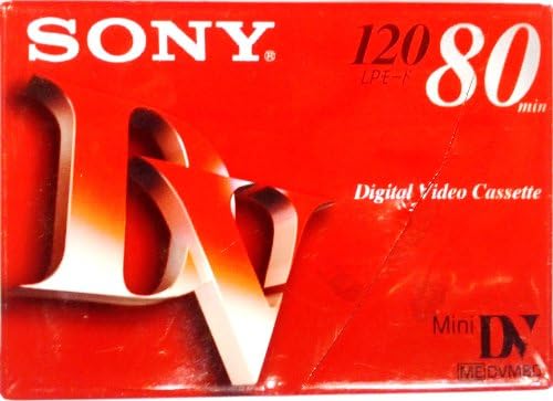 קלטת וידאו דיגיטלית של Sony Mini DV 120 LP 80 דקות.