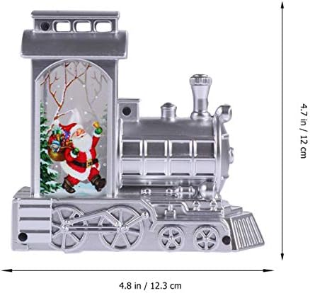 טנדיקוקו גלובוס שלג חג המולד רכבת חג מולד חג המולד פנסים דקורטיביים חג מדים מואר בצורת רכבת LED קל אור