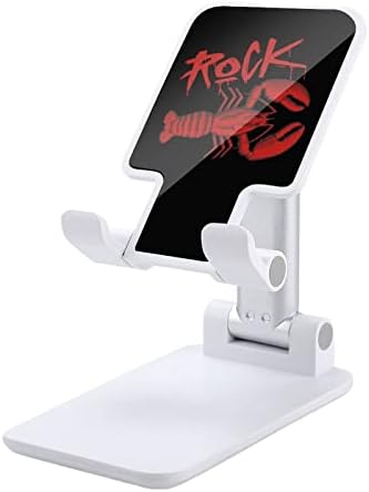 רוק אדום לובסטר שולחני שולחן עבודה מתקפל מחזיק טלפון נייד מתכוונן לאביזרי שולחן נסיעות