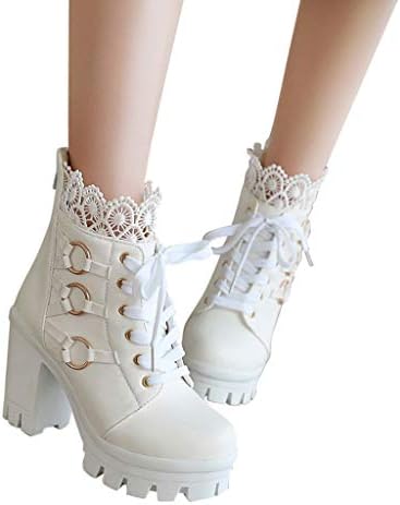 מגפי Leewos לנשים נמוך עקב עקב בוהם נעליים בוהמיות אמצע נעליים מזדמנים סתיו חורף מגפי חיצוני מגפי שלג