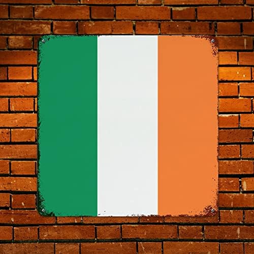 דגל אירלנד שלט מתכת רטרו אירלנד כפרי מזכרות שלט קיר מתכת וינטג