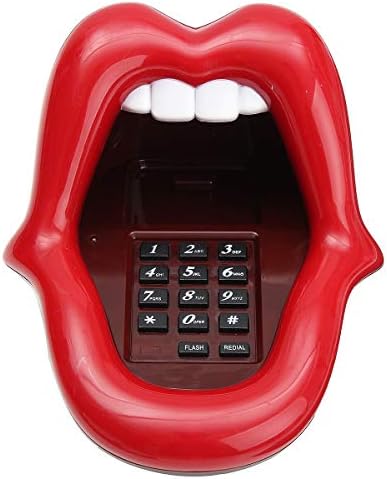 שפות אדומות קוויים טלפון רם פה מיני טלפון מצחיק חידוש פתול טלפון לבית קבוע טלפון שינה קריאת חדר