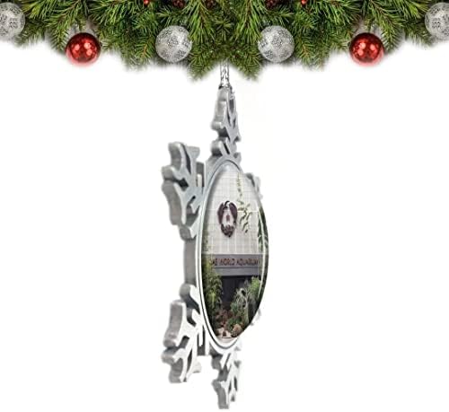 אומסופה טקסס דאלאס אקווריום ארהב חג המולד קישוט עץ תליון קישוט קריסטל מתכת מזכרות מתנה