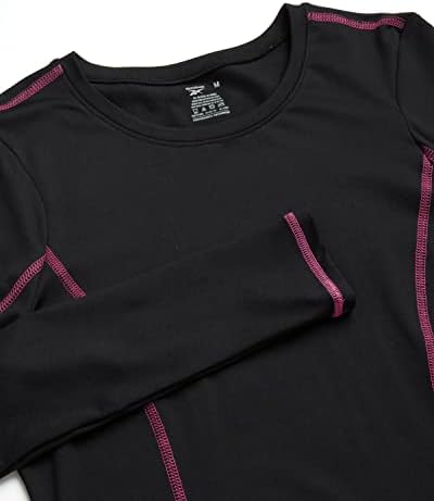 חולצה תרמית לביצועי הנשים של ריבוק - חולצת שרוול ארוך שכבת אתלט
