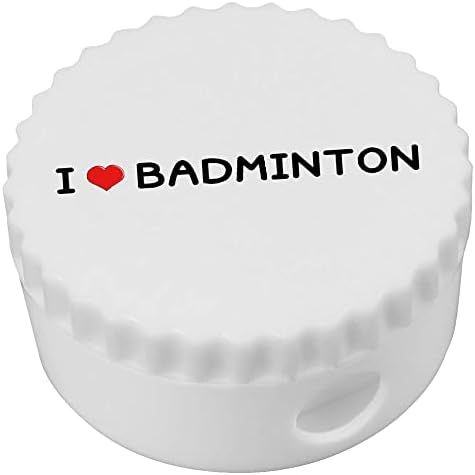 Azeeda 'אני אוהב את Badminton' מחדד עיפרון קומפקטי