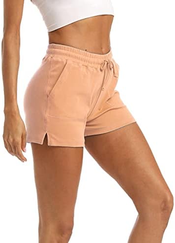 הגיע מדריך לנשים מכנסיים קצרים אימון מזדמנים של קיץ מזדמן יוגה כותנה קצרה מזיעה