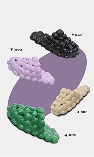מחפשי בועה של דוביפה נעלי בית לנשים, נעלי בית נוחות של עיסוי ענן עם קסמים, סנדלי מקלחת מקלחת בית