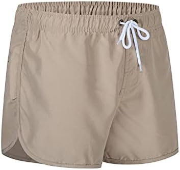 NYYBW מכנסי כושר לגברים מכנסיים קצרים מותניים אלסטיים - קיץ חוף מכנסיים אתלטים קצרים תחתונים אימונים פיתוח