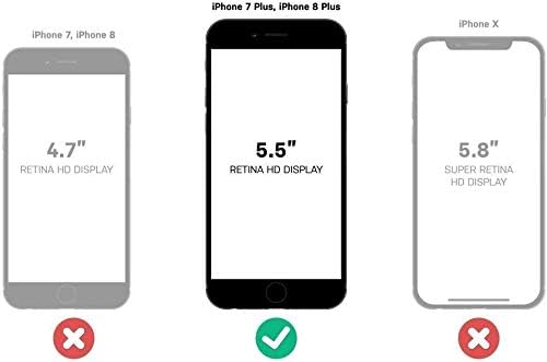 סדרת Otterbox Defender Series מחוספס לאייפון 8 פלוס ואייפון 7 פלוס מקרה בלבד - אריזות לא קמעונאיות