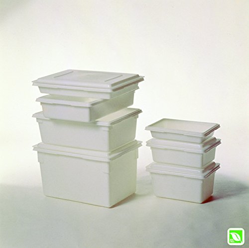 גומי מסחרי מוצרים מזון אחסון תיבת מכסה עבור 2, 3.5, ו 5 גלון גדלים, לבן