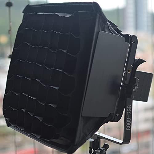 ILIDGEAR RAPID SOFTBOX תואם ל- GVM RGB 800D/560AS/480LS סדרת LED לוחות אור וידאו, מתקפלים עם רשת מסרק דבש, אין