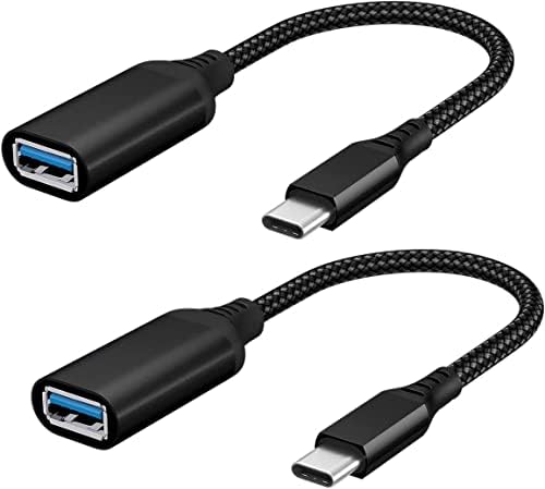 מתאם USB C ל- USB3.0, 2 חבילות USB C זכר ל- USB 3.0 מתאם נקבה, Thunderbolt 3 ל- USB מתאם נקבה