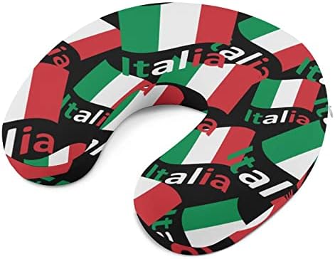 איטליה איטליה דגל איטלקי נסיעות צוואר זיכרון כרית קצף טיסת ראש משענת שינה תמיכה לפן למשרד מכוניות