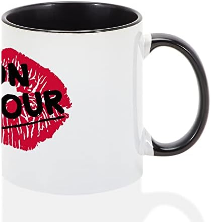 על ידי ממותג קפוצ ' ינו כוס האהבה יום אדום שפות מון אמור מצחיק כוס לגברים נשים לו שלה קפה ספל חידוש