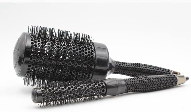 Yfqhdd מקצועי שיער אנטי סטטי מסרק טמפרטורה גבוהה אלומיניום ברזל עגול מסרק 6 כלים בגודל שיער מברשת שיער