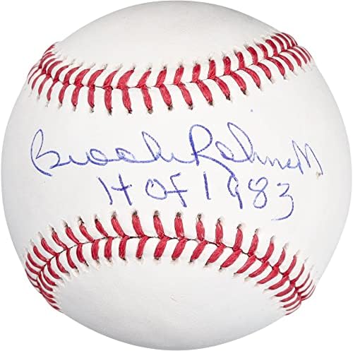 ברוקס רובינסון בולטימור אוריולס חתימה בייסבול עם כתובת HOF 83 - כדורי חתימה עם חתימה