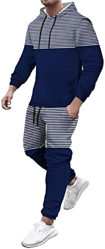 מכנסי טרנינג תלבושת גברים בתוספת גודל שתי חתיכה סטי זכר תלבושות חליפת סלעית סוודר מכנסיים ספורט סטי