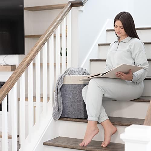 סל מדרגות נישות מסודרות למדרגות: סלי מדרגות למדרגות שטיחים ומדרגות מעץ - סל מדרגות עם אחיזה נגד החלקה - חזק ועמיד