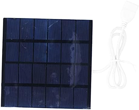 פאנל סולארי נייד מיני 1.5 וואט פוליסיליקון 6 וולט, 4.3 על 4.3 אינץ ' לסוללות נטענות / תאורה