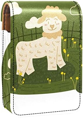 חמוד נייד איפור תיק קוסמטי פאוץ, שפתון מחזיק איפור ארגונית, קריקטורה חוות חיות כבשים