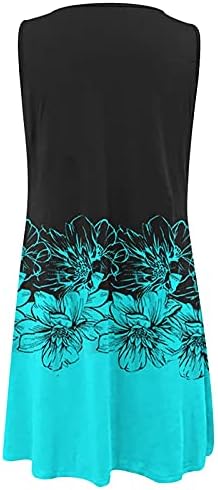 שמלות קיץ לנשים 2023, שמלה ללא שרוולים בוהו הדפס פרחוני חלול שמלת טנק אונליין שמלות חוף זורמות
