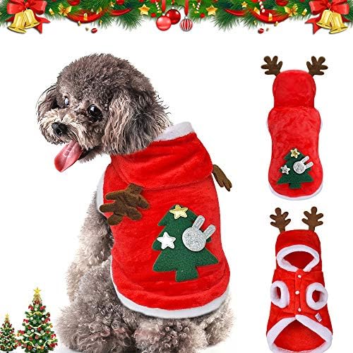סמיילוס סנטה אלק כלב תחפושת לחג חיות מחמד קפוצ'ון בגדים בגדים לכלב בגדים לחיות מחמד חורף סתיו מתאים