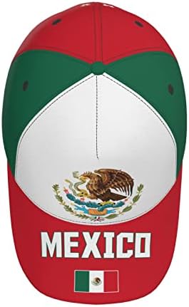 מקסיקו דגל מקסיקני בייסבול כובע 3 ד מלא הדפסת למבוגרים יוניסקס מתכוונן כובע כדורגל פטריוטית כובעים