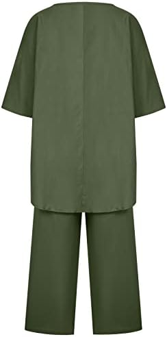 ערכות מכנסיים ירוקים של Amikadom Lime לג'וניורס סתיו פשתן שתיים רגל ישר מכנסיים רגילים מכנסיים בנות נערות בגדים