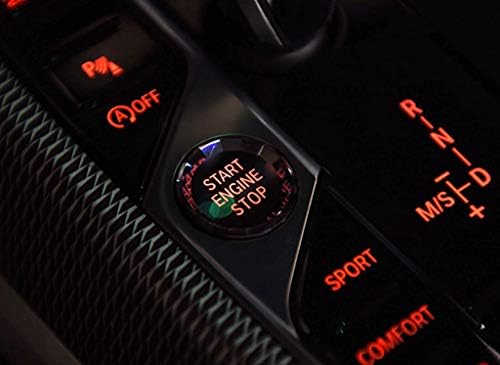 כפתור התחלה סגנון קריסטל מגן חדש תואם עם BMW 3 סדרה G20 סדאן 2020-2021 316i 318i 320i 328i 330i 335i 340i