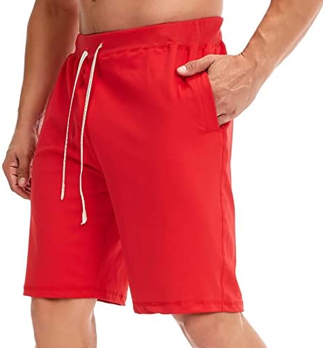 מכנסיים קצרים של Mens Kakies מכנסיים קצרים בקיץ חוף קיץ עם מכנסי אימון אלסטיים וכיסים