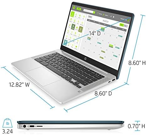מחשב נייד בגודל 14 אינץ', אינטל סלרון נ4000, 4 ג 'יגה-בייט, 32 ג' יגה-בייט, כרום
