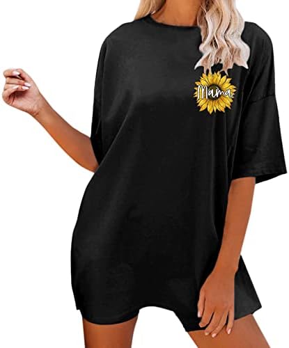 חולצת טי מזדמנת לנשים נשים אביב קיץ מודפס שרוול קצר O צוואר פלוס חולצה בגודל חולצות חולצות עליונות