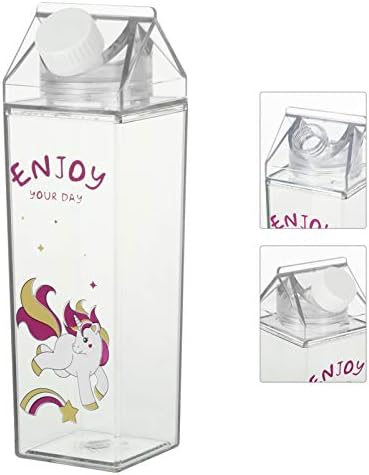 בקבוקי חלב פלסטיק המוטון בקבוק קרטון חלב בקבוק מיץ חלב צלול בקבוק בקבוק מים ניידים עם מכסים לסגנון