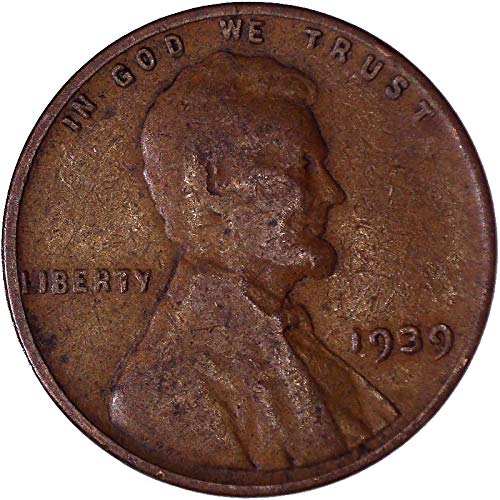 1939 Lincoln Weat Cent 1C בסדר מאוד