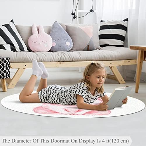Llnsupply בגודל גדול 4 מטר ילדים עגול ילדים שטיח שטיח שטיח חזירים כרית שטיח לא תלוש ילדים שטיח