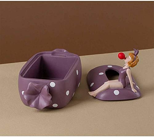 מודרני אמנות בועת מסטיק ילדה סוכריות תיבת רקמות שרף מלאכות חדר ילדים קישוט גדול-קיבולת אחסון