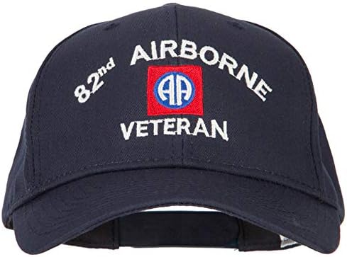 צבא ארה ב 82 מוטס ותיק לוגו רקום מוצק כותנה פרו סגנון כובע