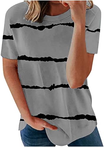 חולצה חולצת טי לנשים קיץ סתיו 2023 בגדי אופנה קצר שרוול כותנה צוות צוואר גרפי מזדמן חולצה